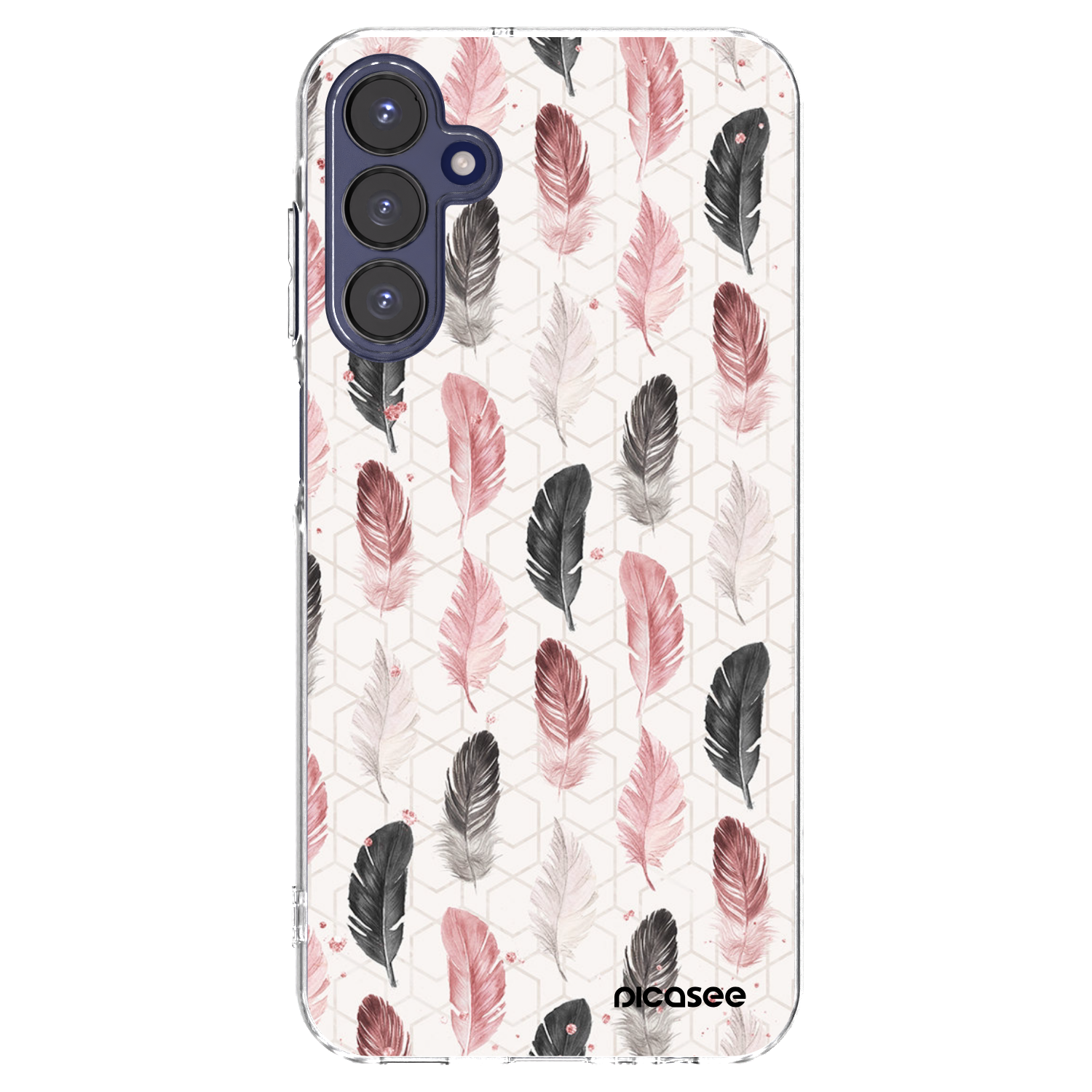 Picasee Samsung Galaxy A15 A155F 4G Hülle - Transparentes Silikon - Feder 2