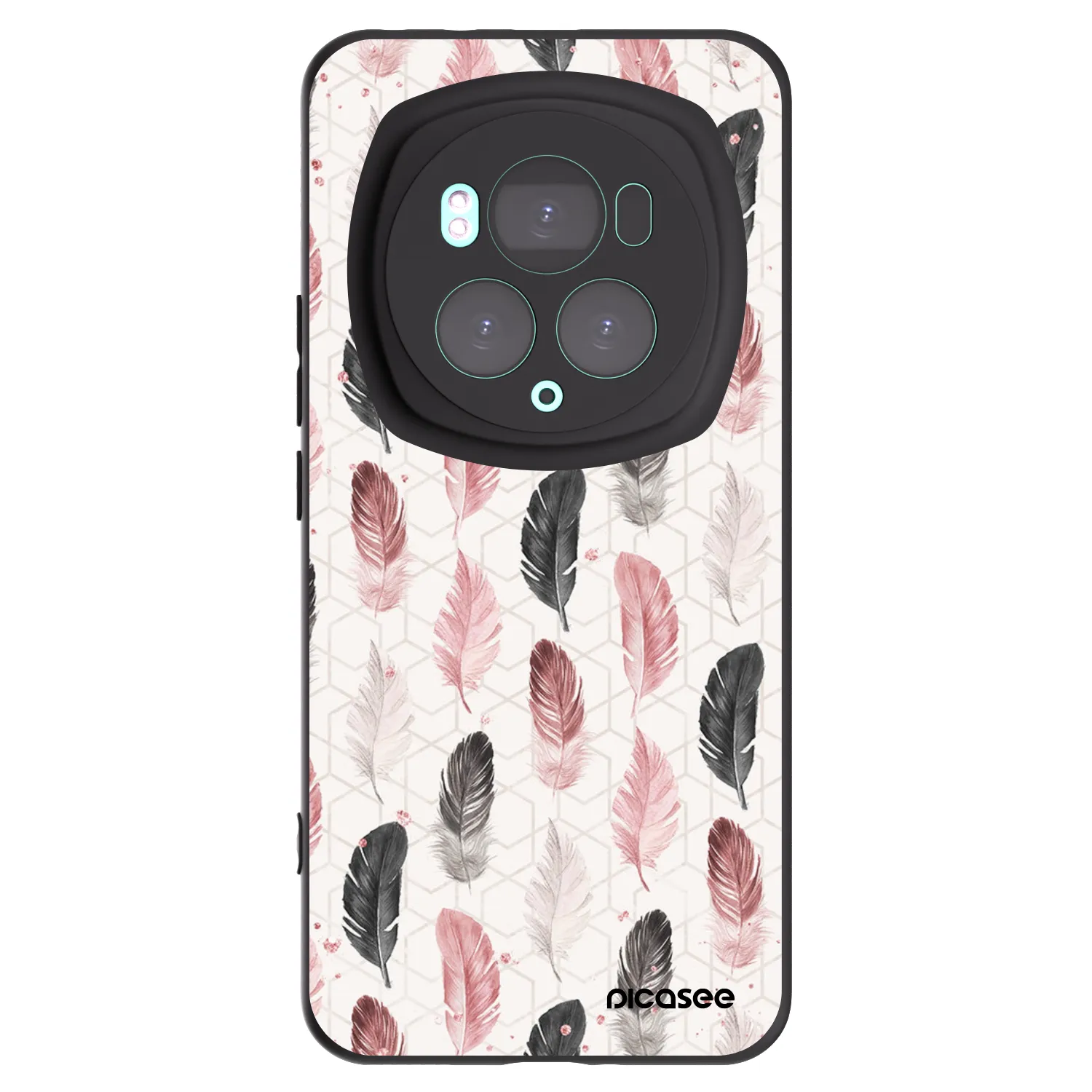 Picasee Honor Magic6 Pro Hülle - Schwarzes Silikon - Feder 2