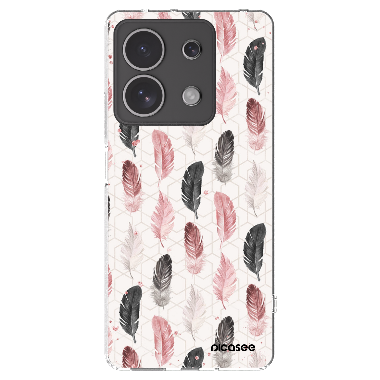 Picasee Xiaomi Redmi Note 13 4G Hülle - Transparentes Silikon - Feder 2