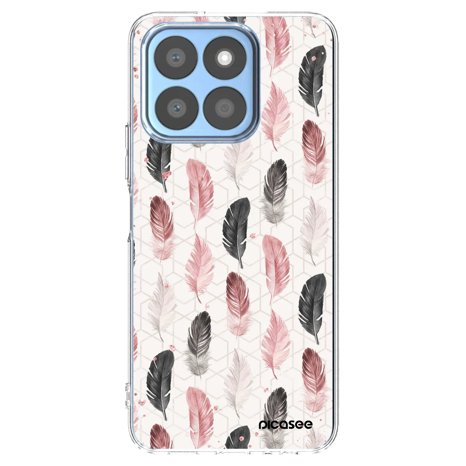 Picasee Honor X8b Hülle - Transparentes Silikon - Feder 2