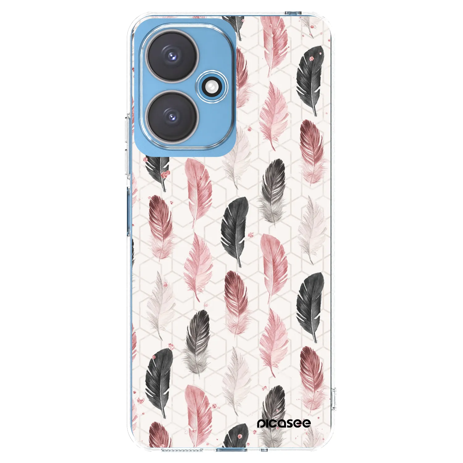 Picasee Xiaomi Redmi 13C 5G Hülle - Transparentes Silikon - Feder 2