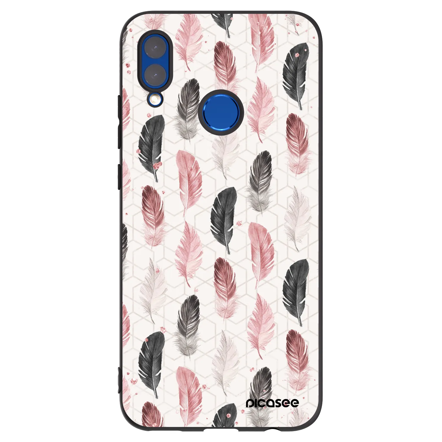 Picasee Honor 10 Lite Hülle - Schwarzes Silikon - Feder 2