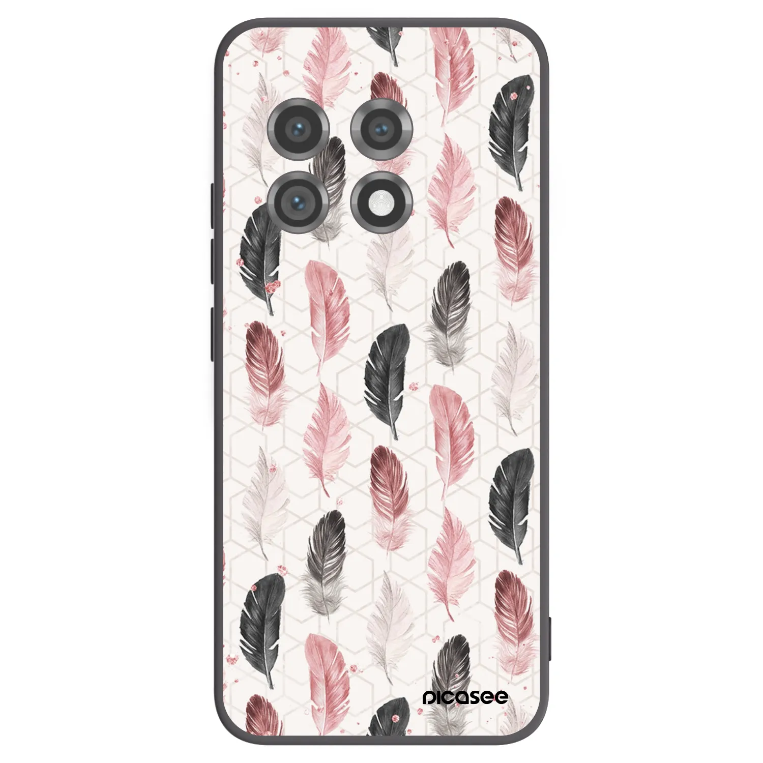 Picasee OnePlus 11 5G Hülle - Schwarzes Silikon - Feder 2