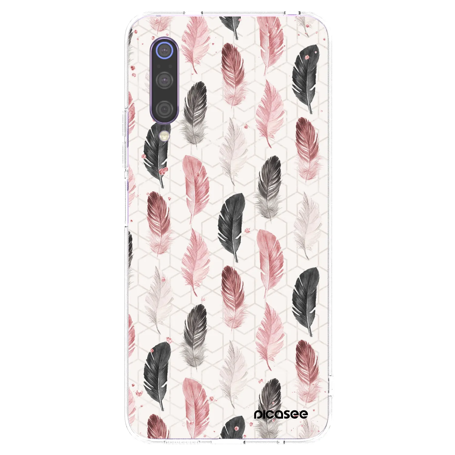 Picasee Xiaomi Mi 9 Hülle - Transparentes Silikon - Feder 2