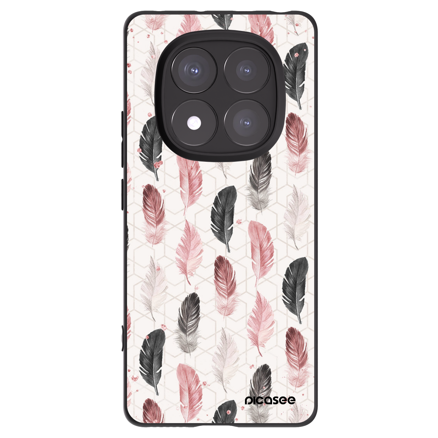 Picasee Xiaomi Redmi Note 14 Pro+ 5G Hülle - Schwarzes Silikon - Feder 2