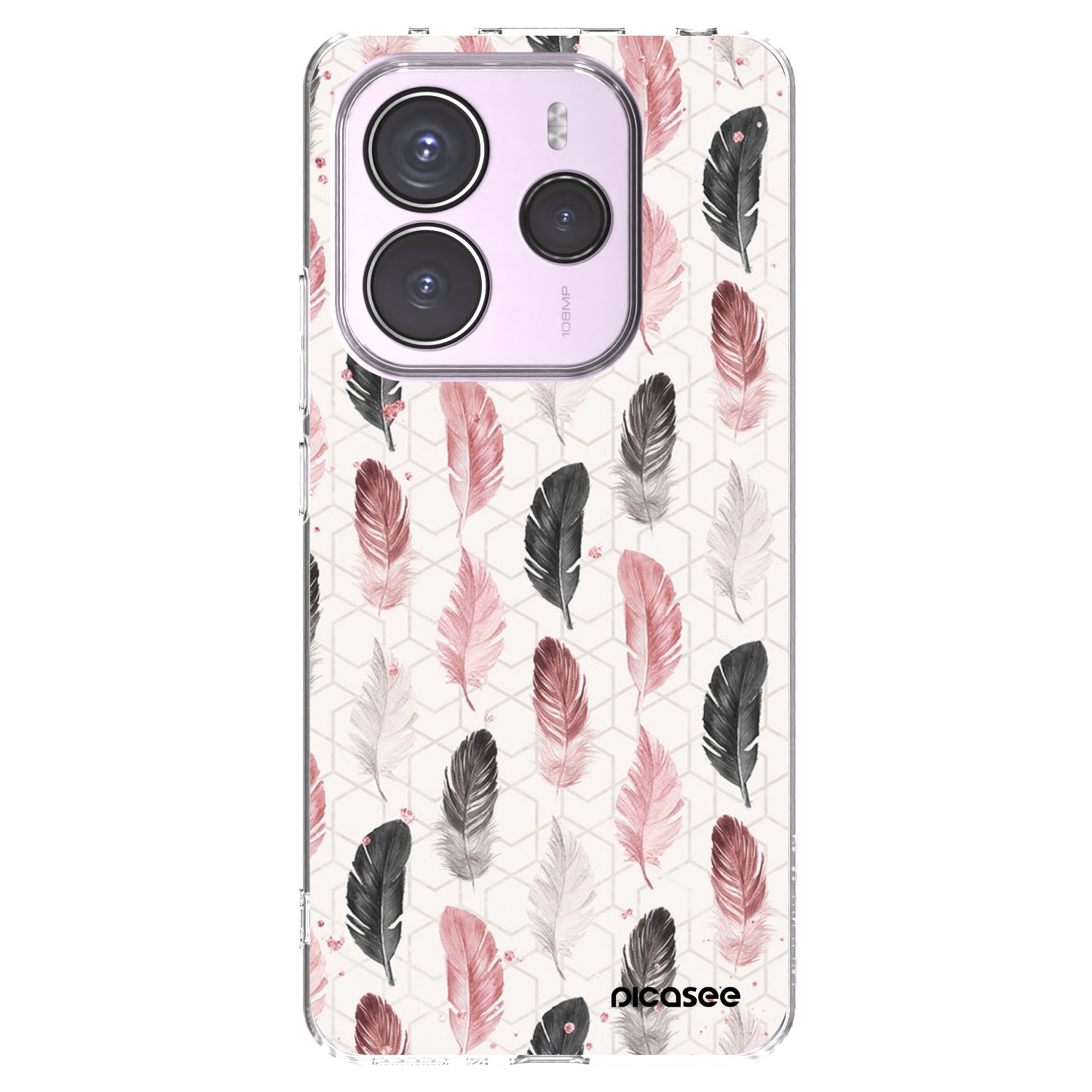 Picasee Xiaomi Redmi Note 14 5G Hülle - Transparentes Silikon - Feder 2