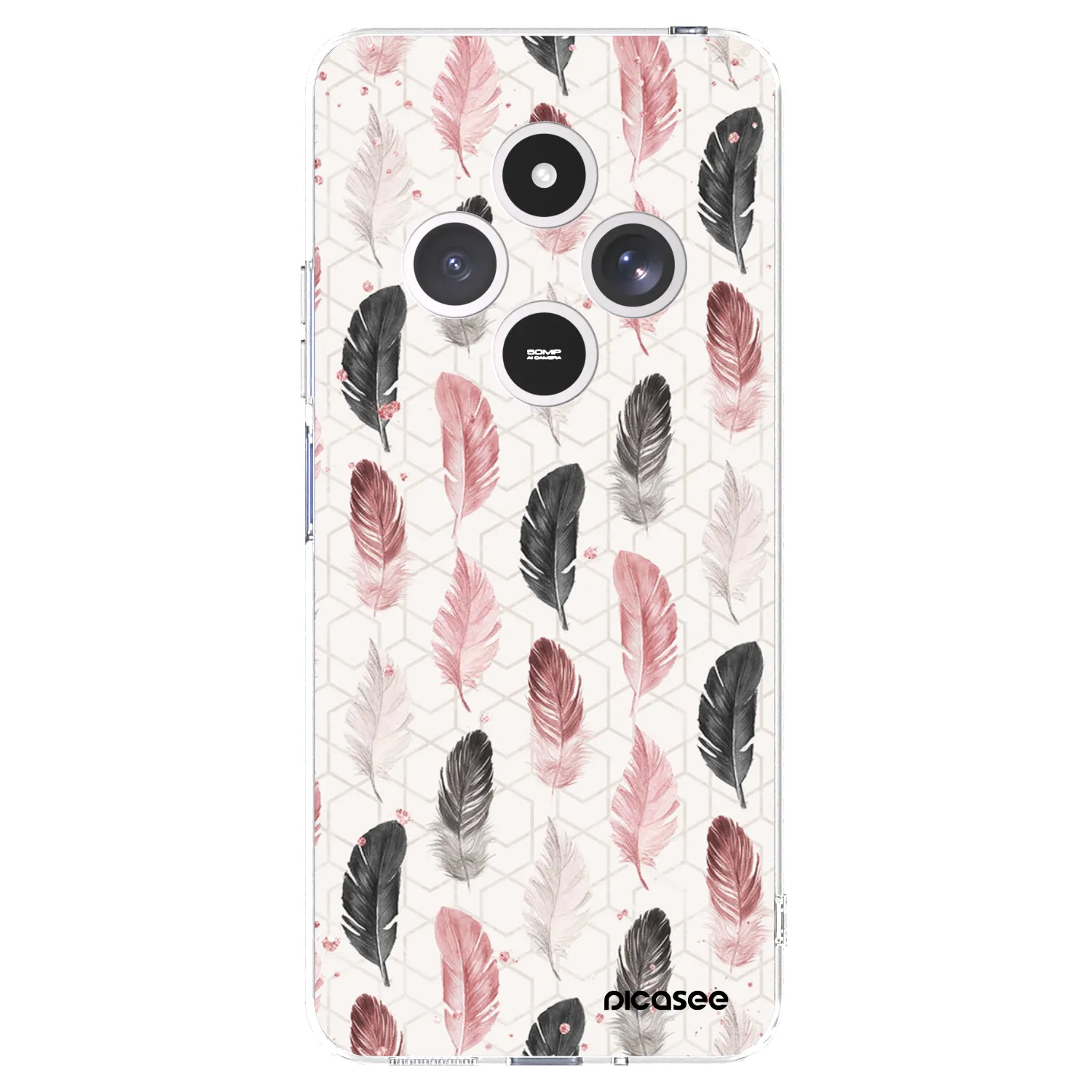 Picasee Xiaomi Redmi 14C Hülle - Transparentes Silikon - Feder 2