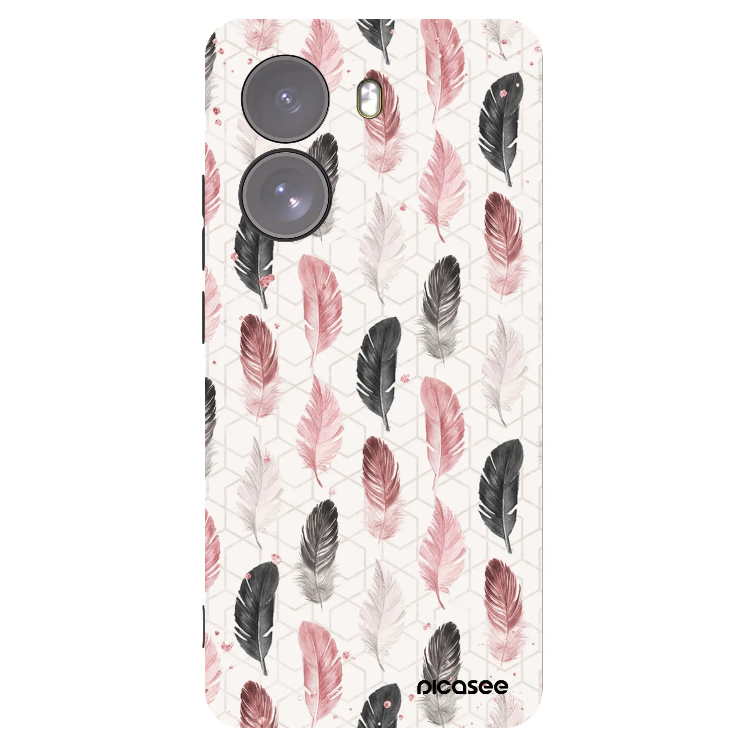 Picasee Xiaomi Poco X7 Hülle - Schwarzes Silikon - Feder 2