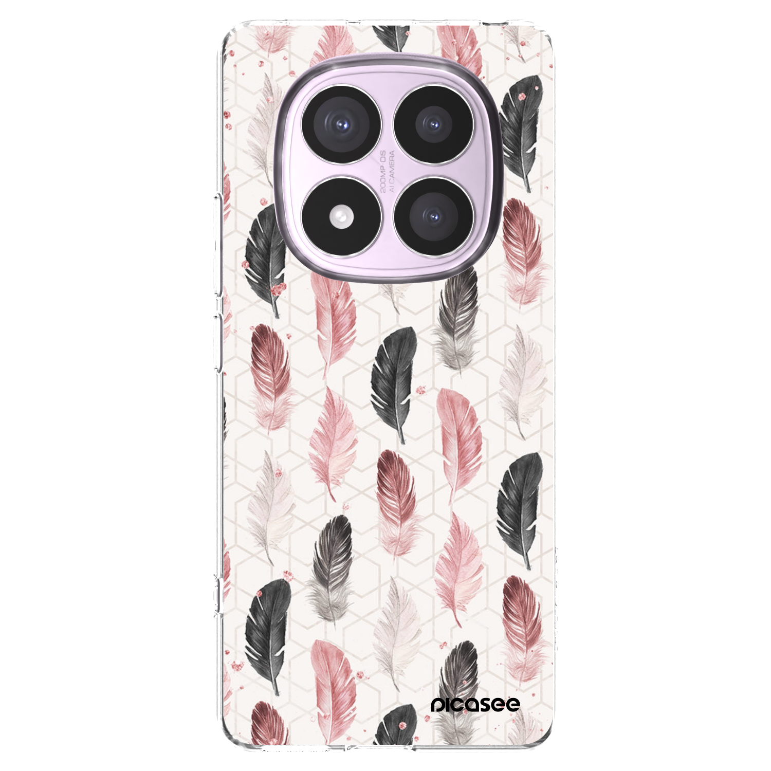 Picasee Xiaomi Redmi Note 14 Pro 4G Hülle - Transparentes Silikon - Feder 2