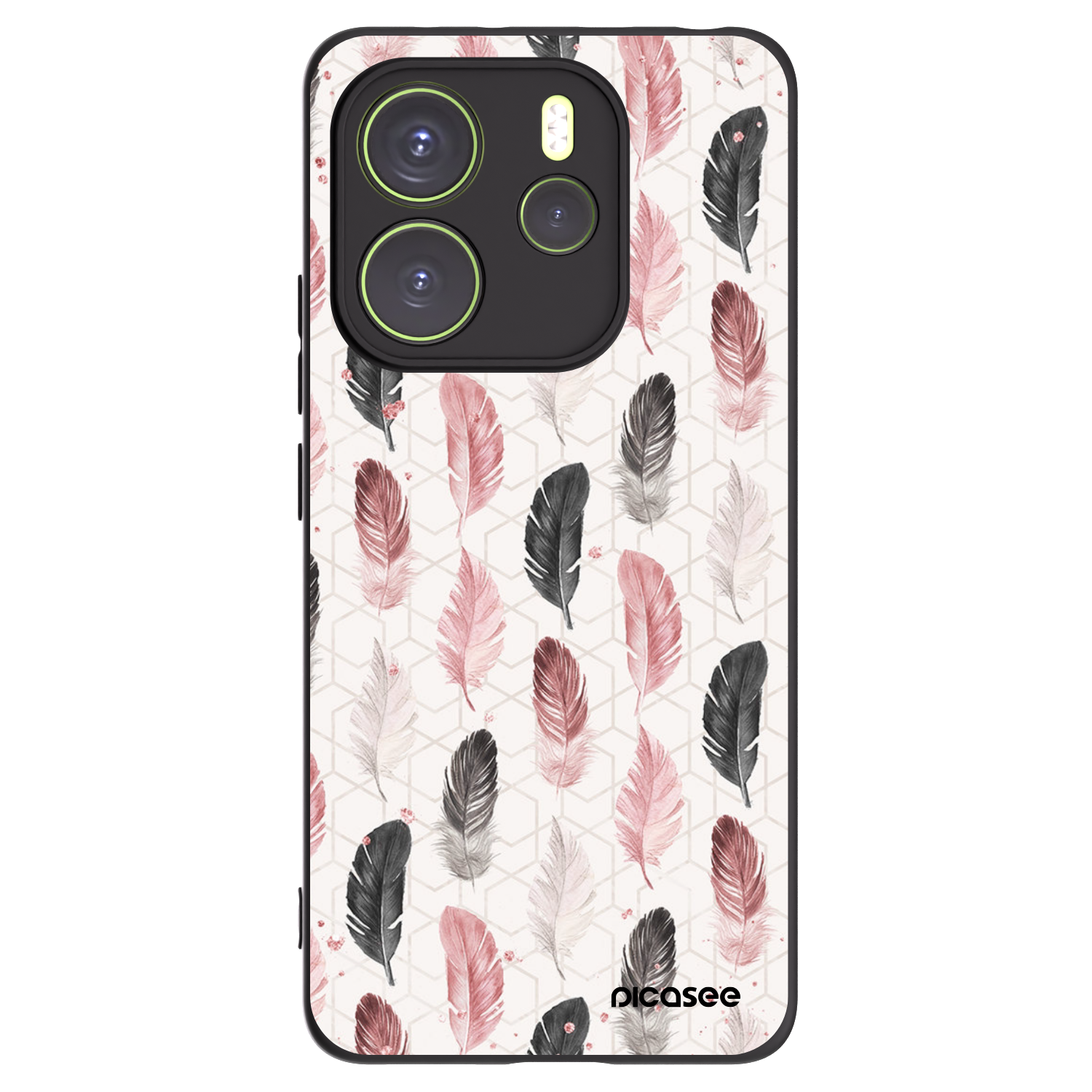 Picasee Xiaomi Redmi Note 14 4G Hülle - Schwarzes Silikon - Feder 2
