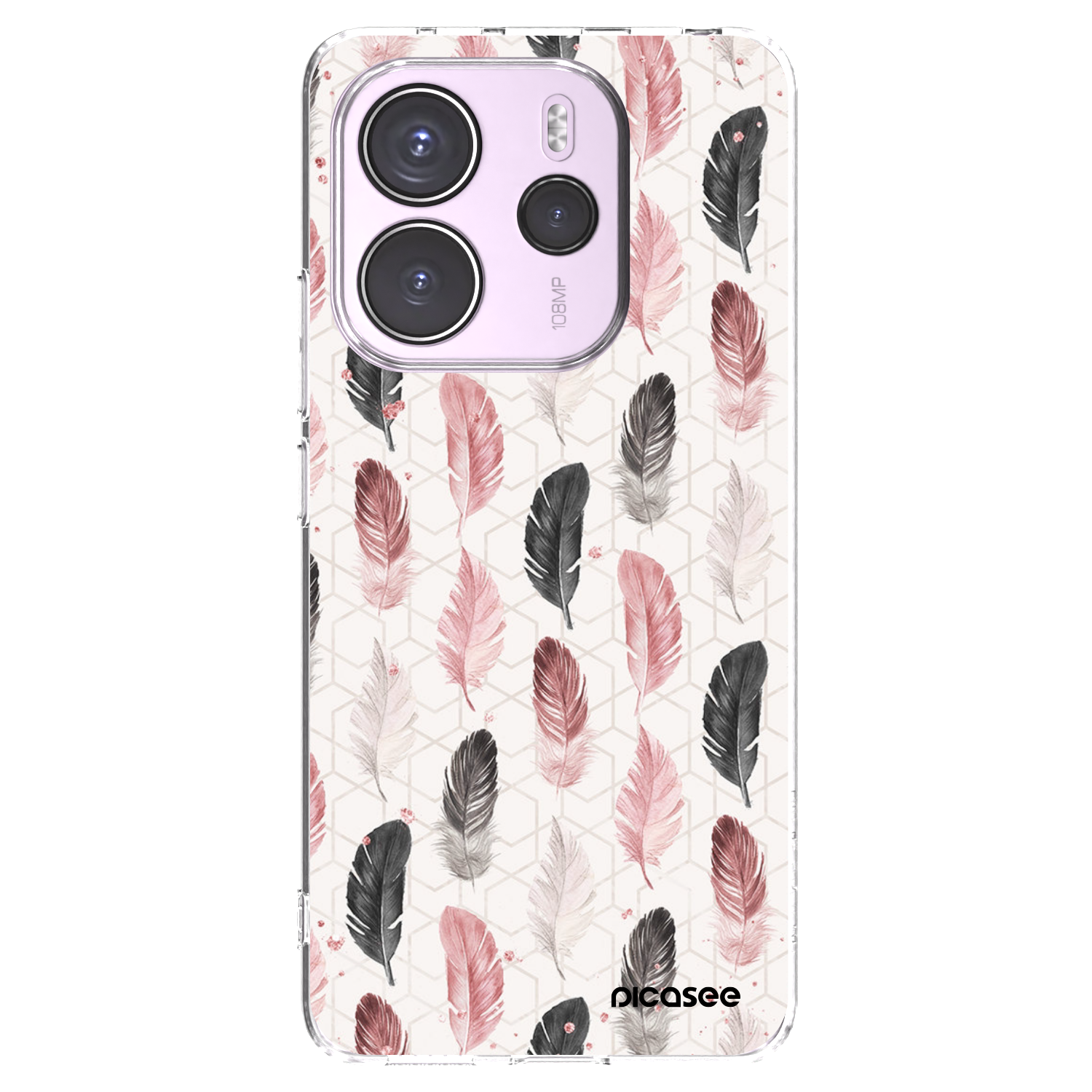 Picasee Xiaomi Redmi Note 14 4G Hülle - Transparentes Silikon - Feder 2