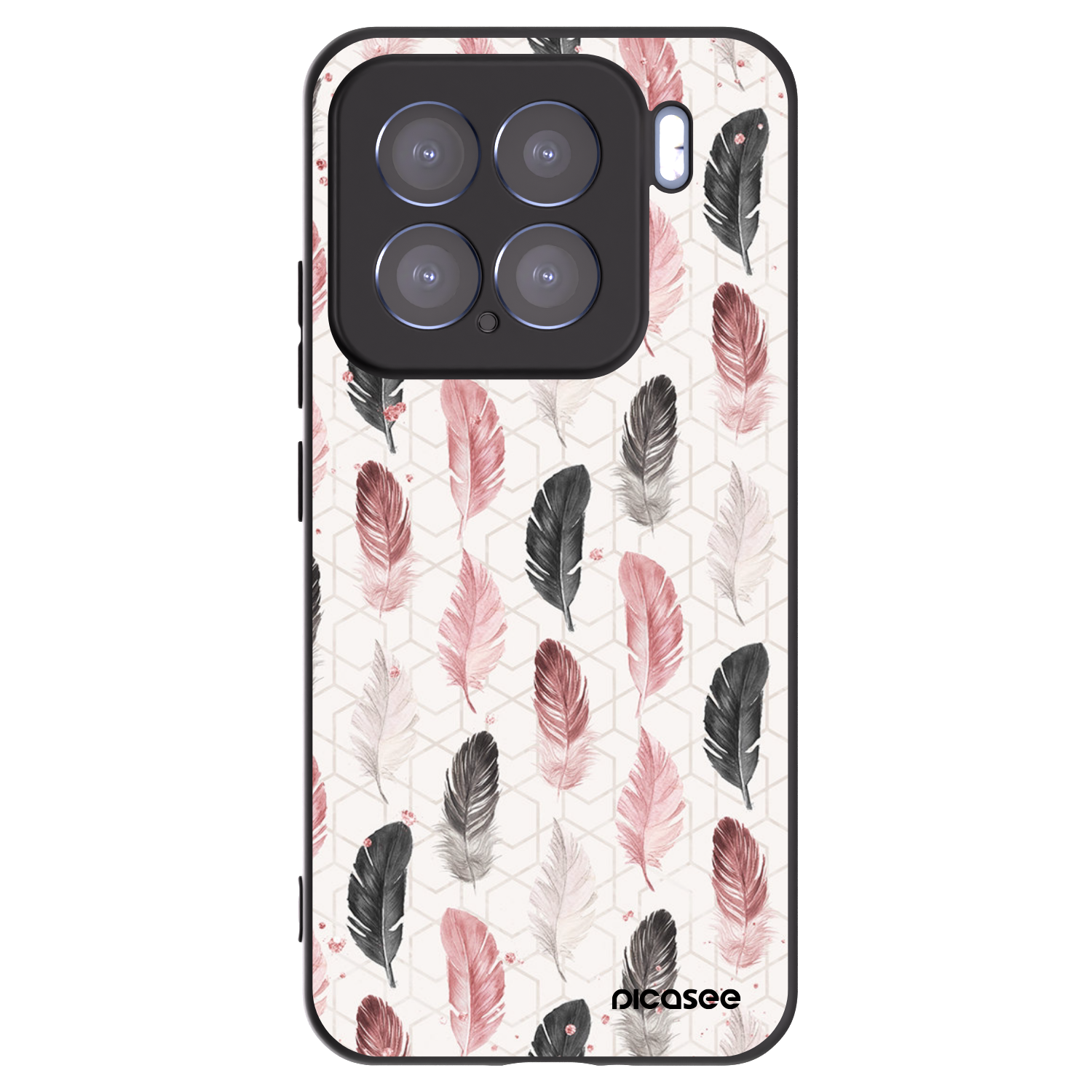 Picasee Xiaomi 15 Hülle - Schwarzes Silikon - Feder 2