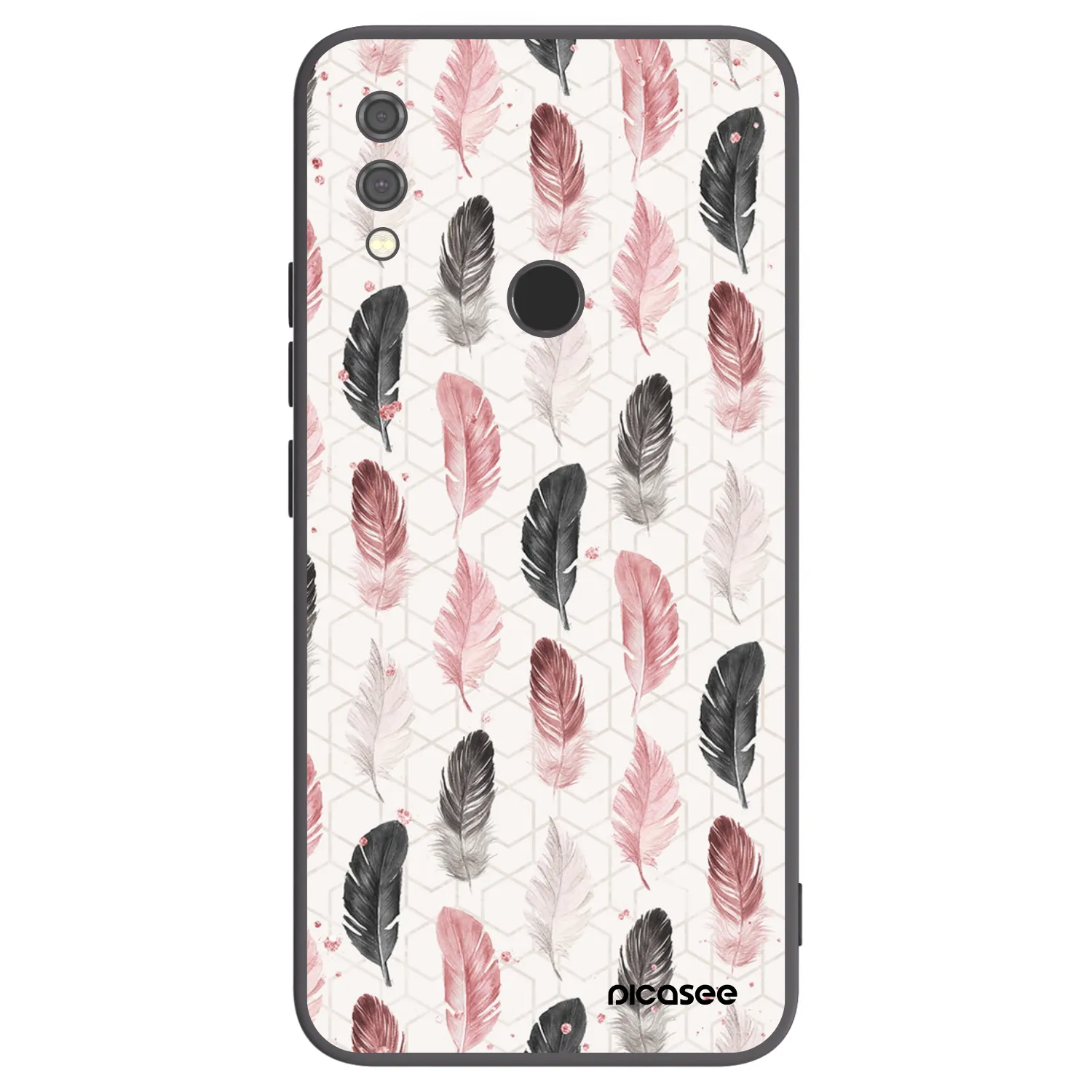 Picasee Xiaomi Redmi Note 7 Hülle - Schwarzes Silikon - Feder 2