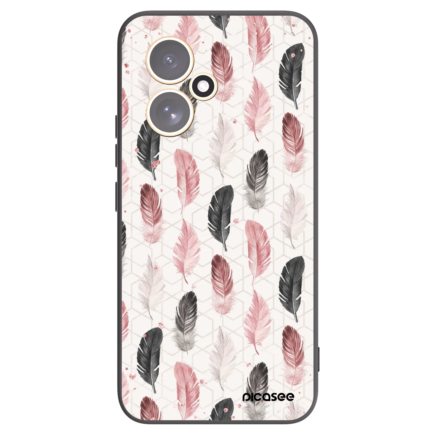 Picasee Honor 400 5G Hülle - Schwarzes Silikon - Feder 2