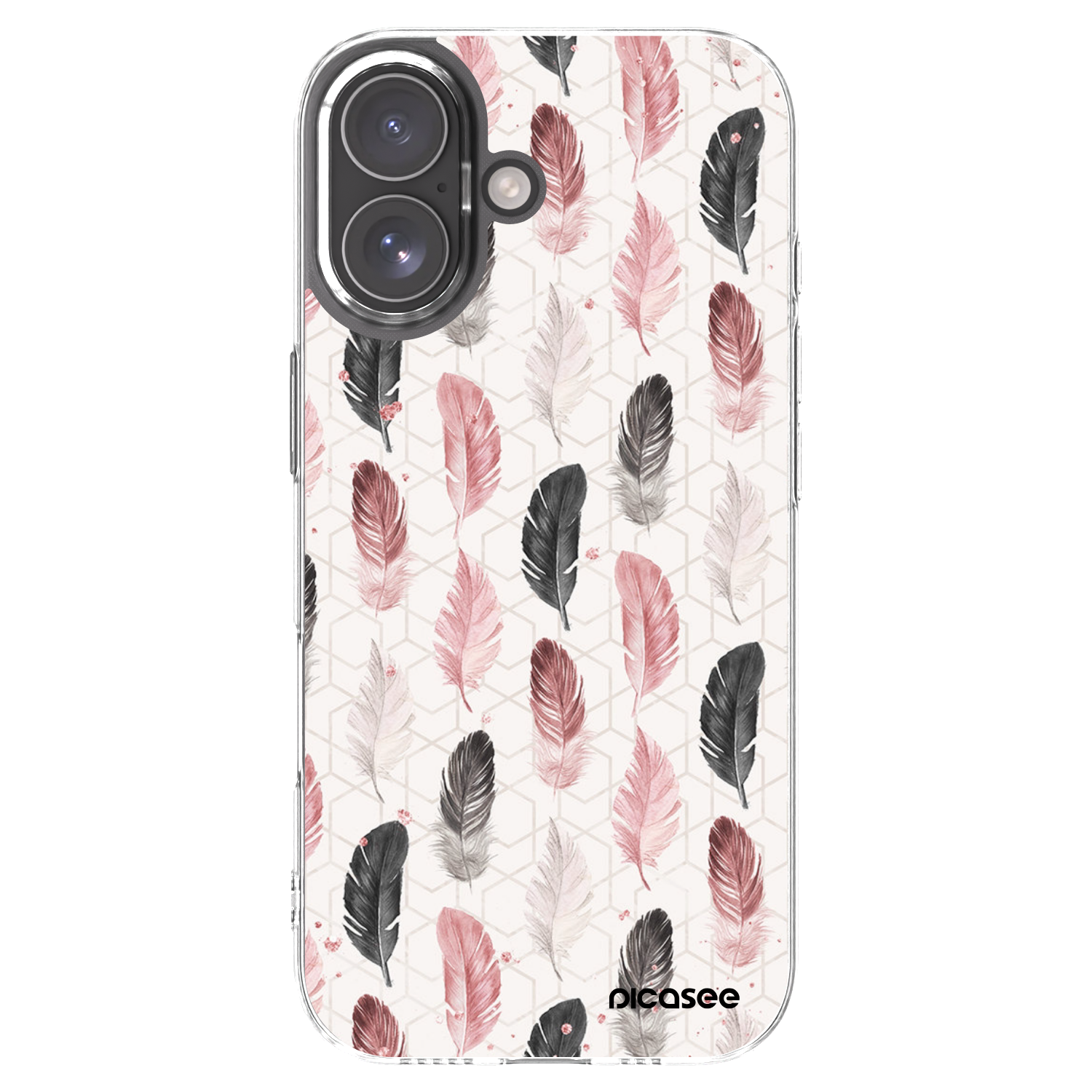 Picasee Apple iPhone 17 Hülle - Transparentes Silikon - Feder 2