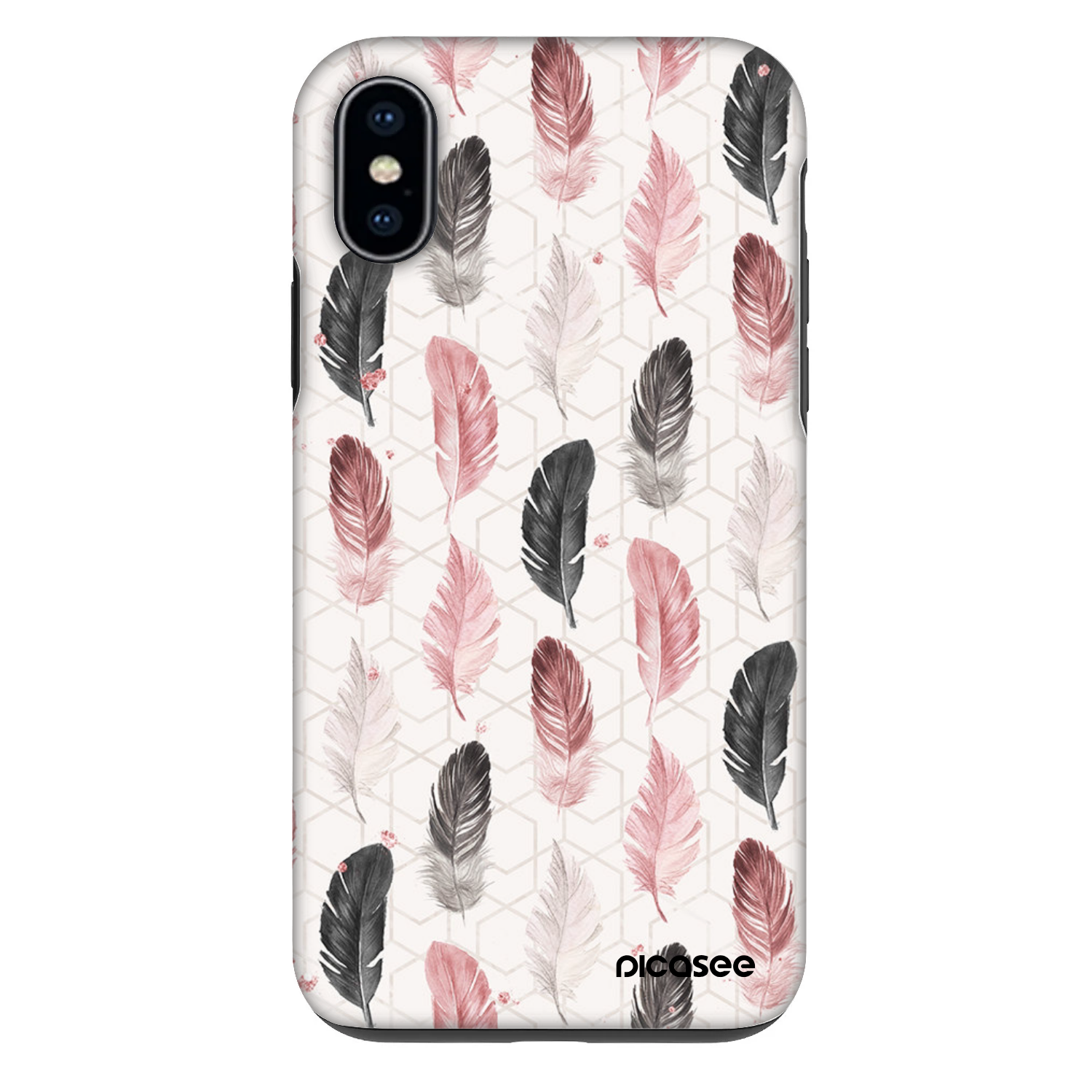 Picasee Fashion Case für Apple iPhone X/XS - Feder 2