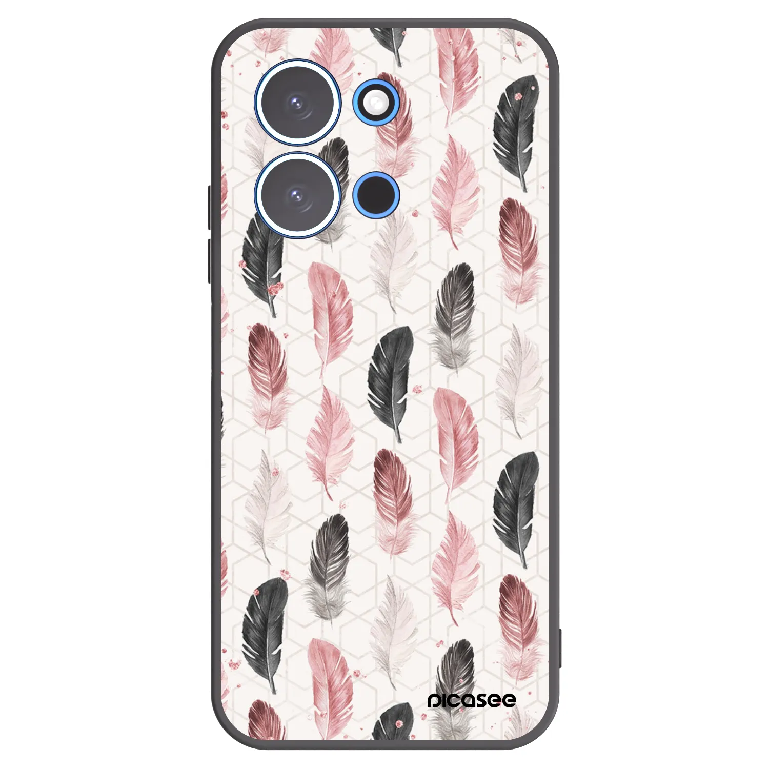 Picasee Xiaomi Redmi 15C 4G Hülle - Schwarzes Silikon - Feder 2