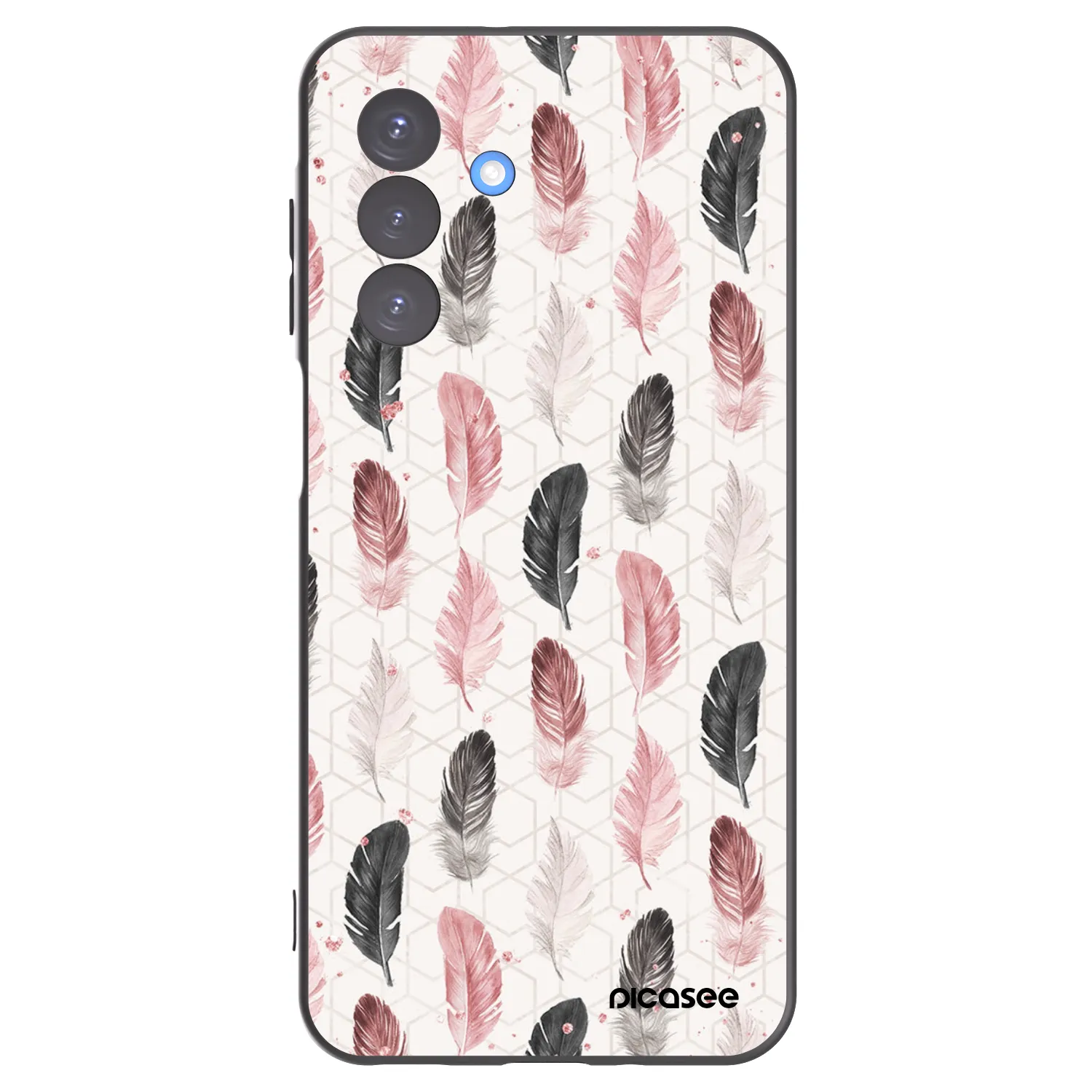 Picasee Samsung Galaxy A17 5G Hülle - Schwarzes Silikon - Feder 2