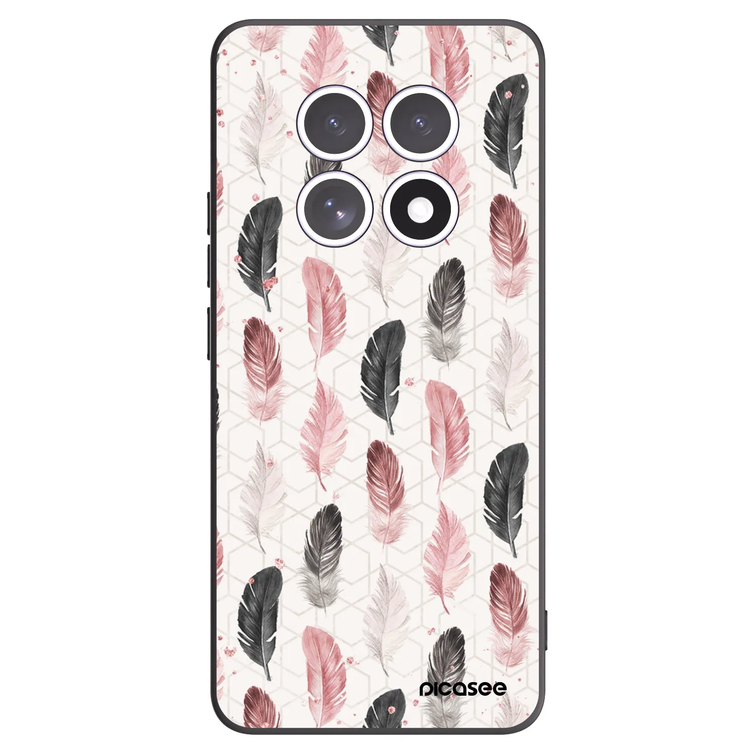 Picasee Xiaomi Redmi Note 15 Hülle - Schwarzes Silikon - Feder 2