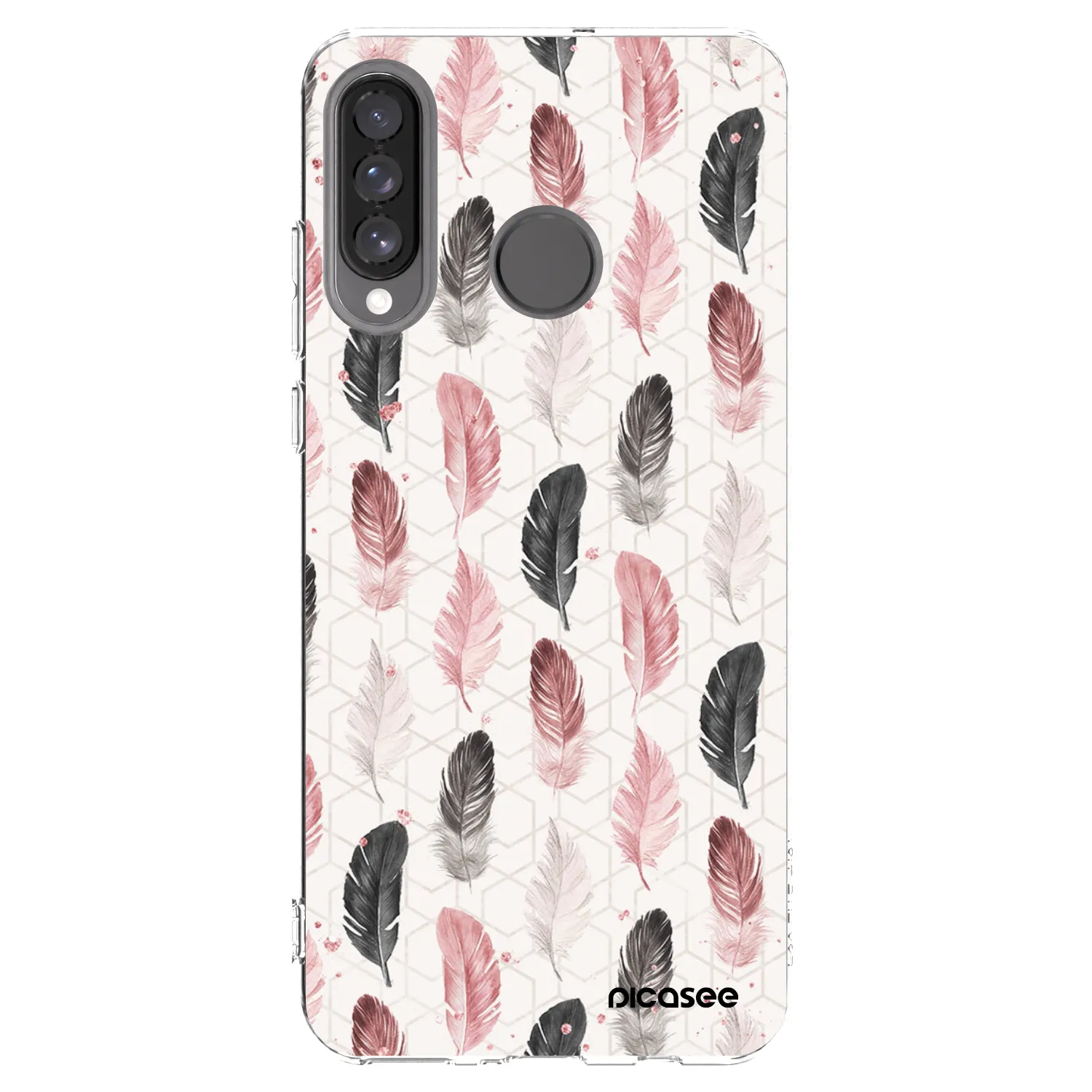 Picasee Huawei P30 Lite Hülle - Transparentes Silikon - Feder 2
