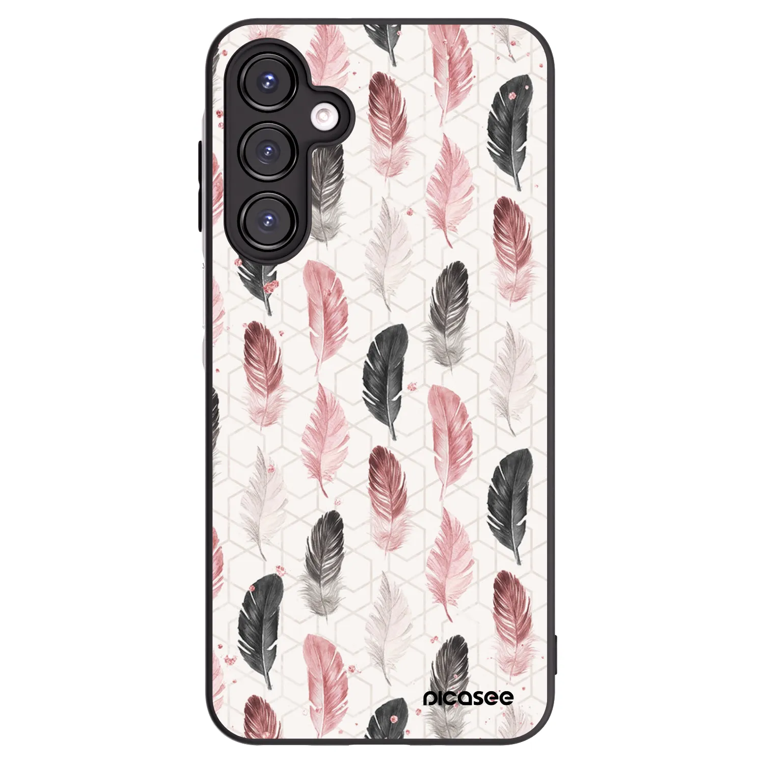 Picasee Samsung Galaxy A16 4G Hülle - Schwarzes Silikon - Feder 2
