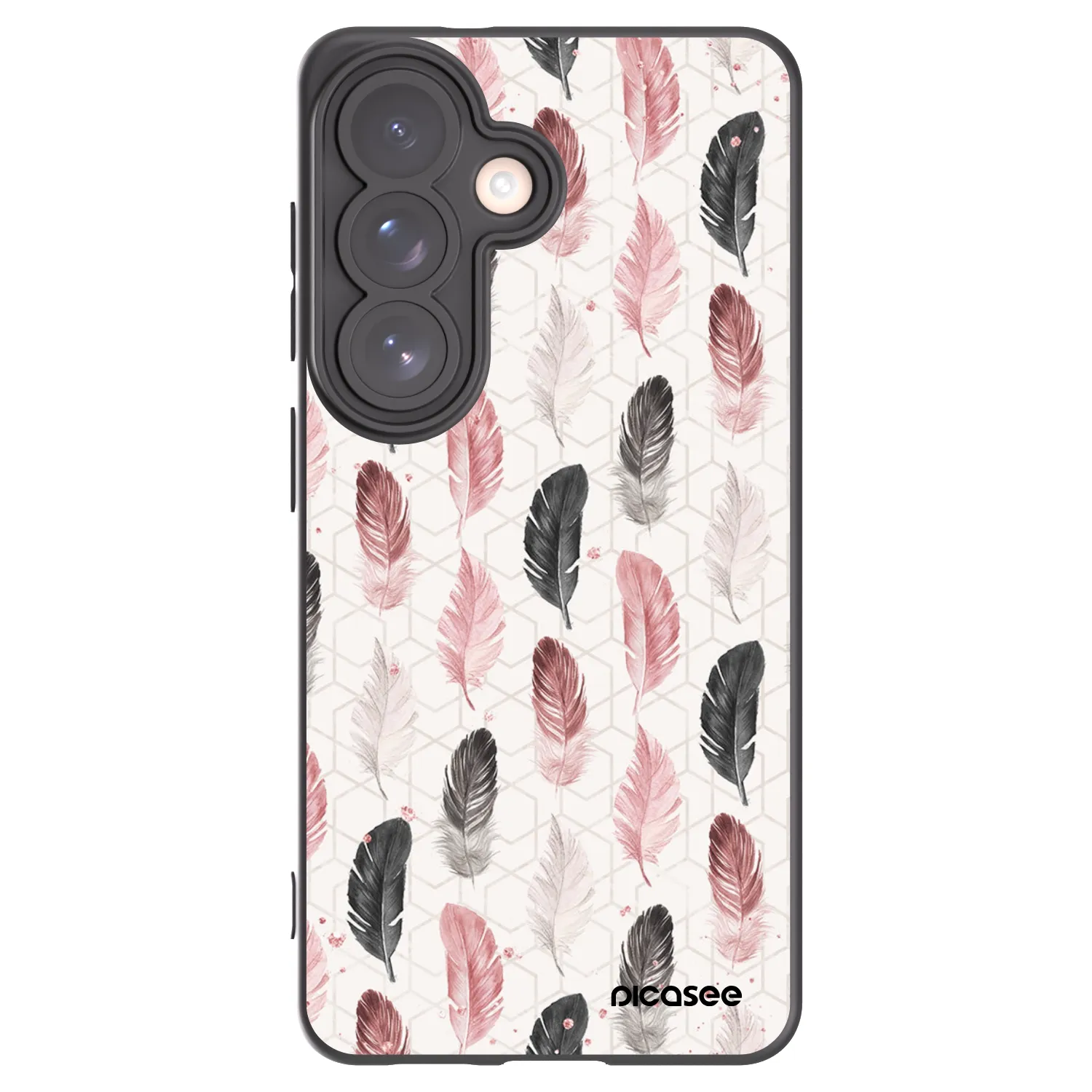 Picasee Samsung Galaxy S26 Hülle - Schwarzes Silikon - Feder 2