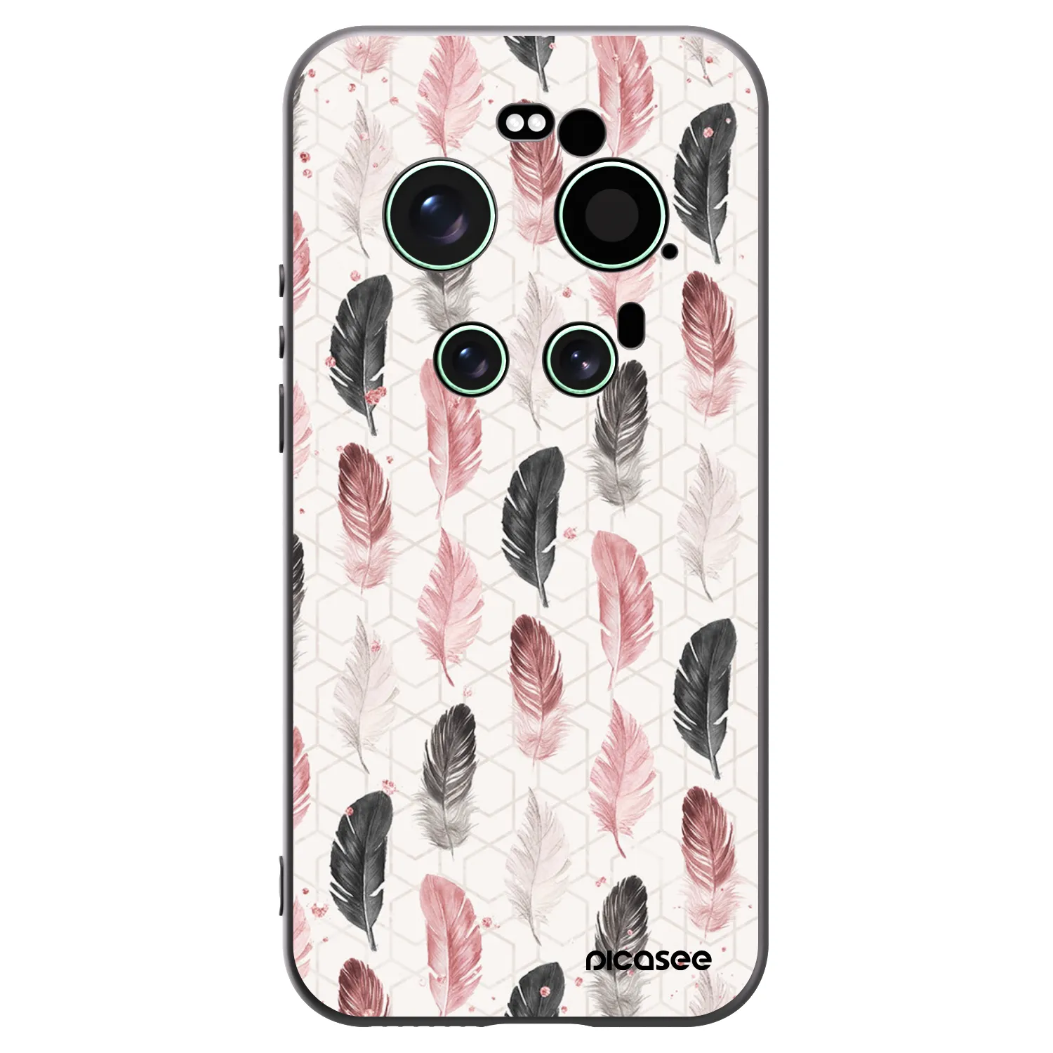 Picasee Xiaomi 17 Ultra Hülle - Schwarzes Silikon - Feder 2