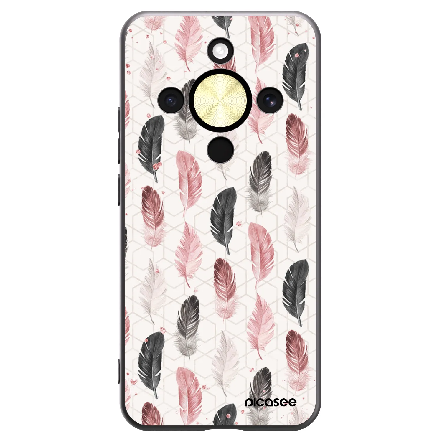 Picasee Honor Magic8 Lite 5G Hülle - Schwarzes Silikon - Feder 2