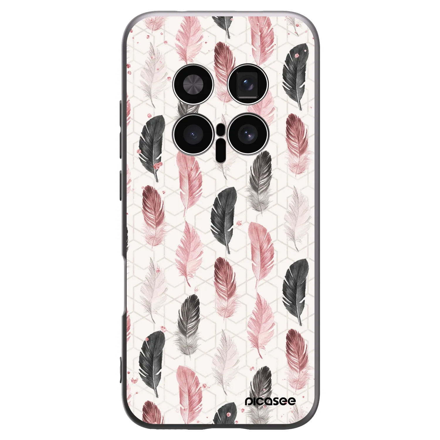 Picasee Honor Magic8 Pro 5G Hülle - Schwarzes Silikon - Feder 2