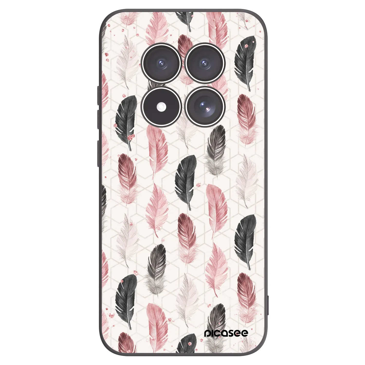 Picasee Xiaomi Redmi Note 15 Pro 5G Hülle - Schwarzes Silikon - Feder 2