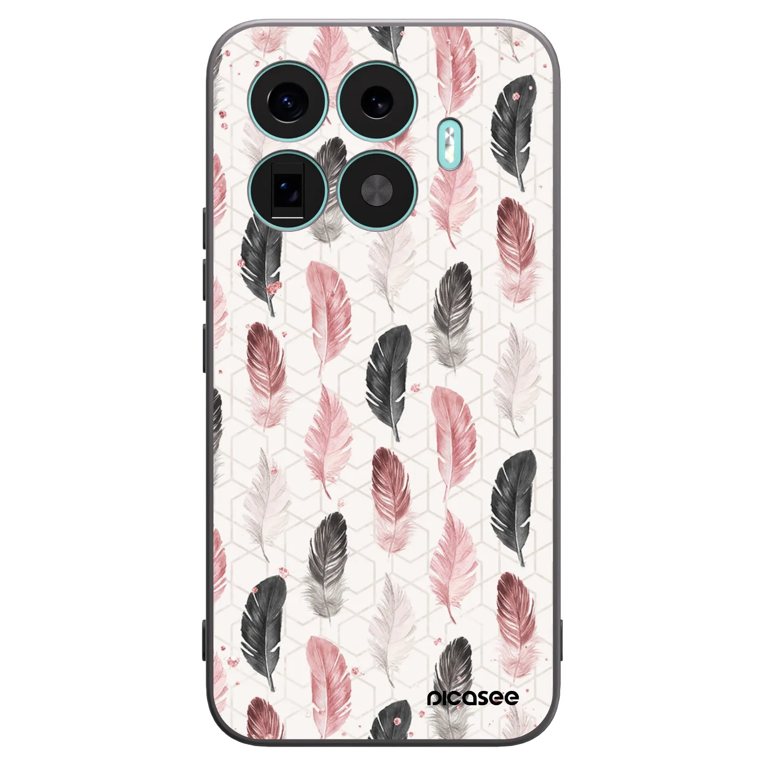 Picasee Xiaomi 17T Pro Hülle - Schwarzes Silikon - Feder 2