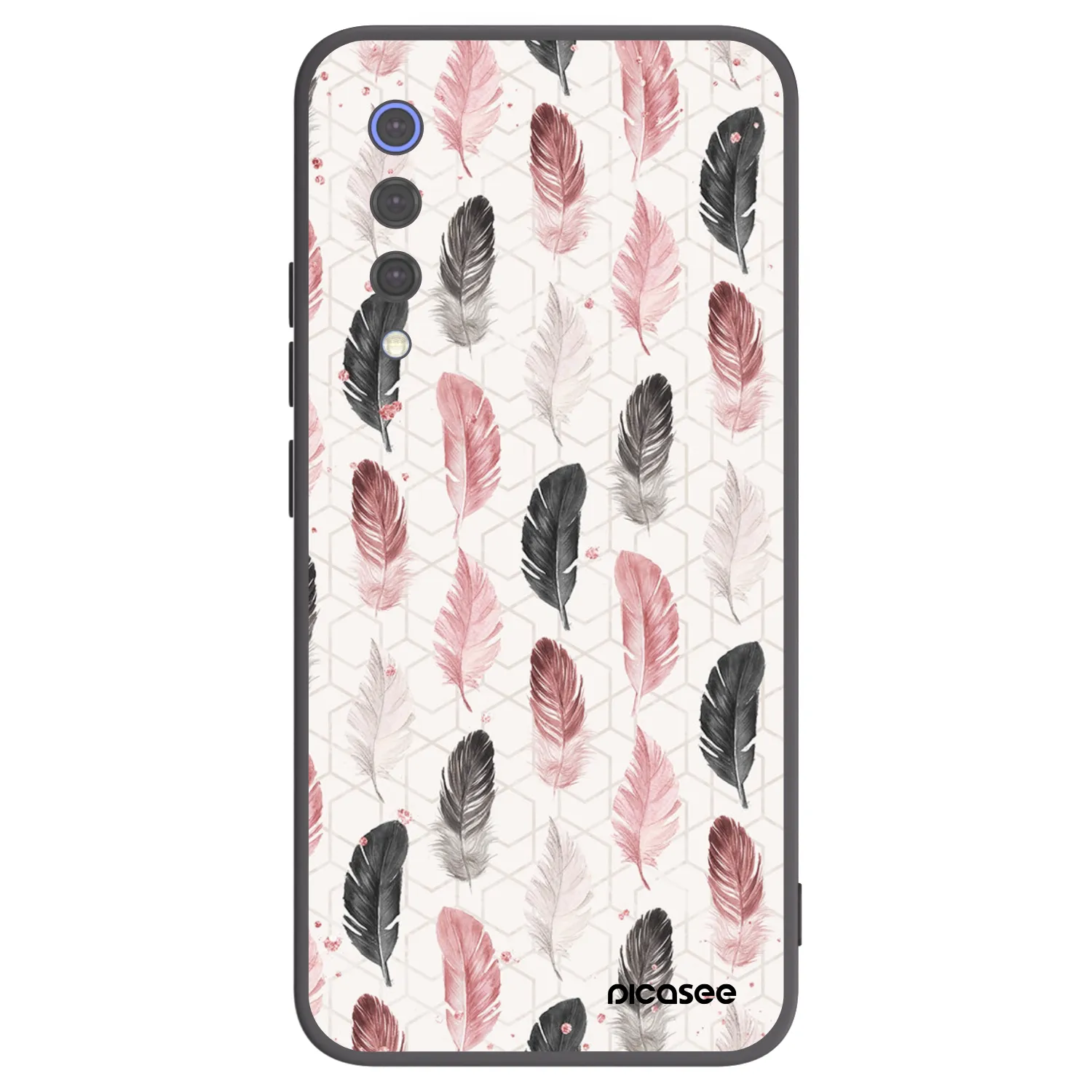 Picasee Xiaomi Mi 9 SE Hülle - Schwarzes Silikon - Feder 2