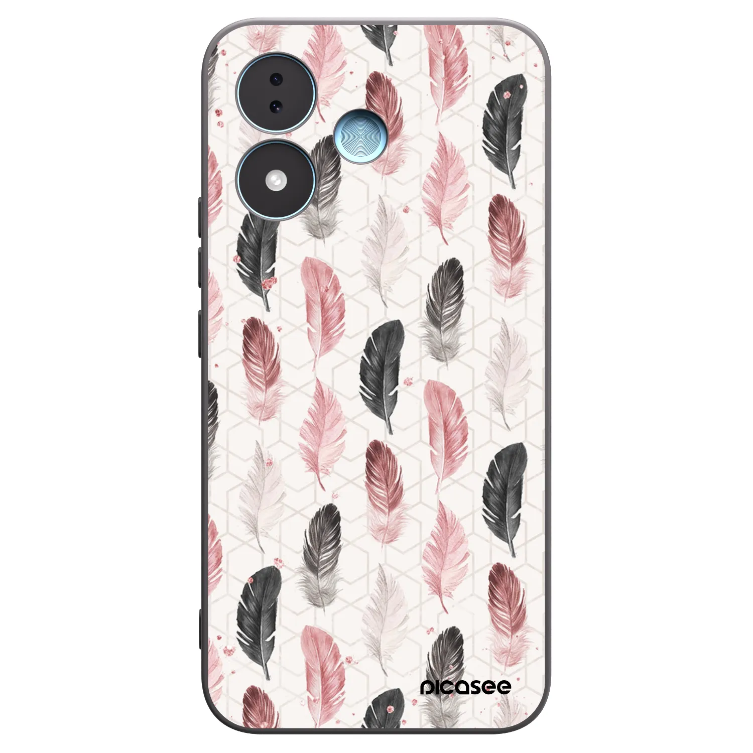 Picasee Xiaomi Redmi Note 17 5G Hülle - Schwarzes Silikon - Feder 2