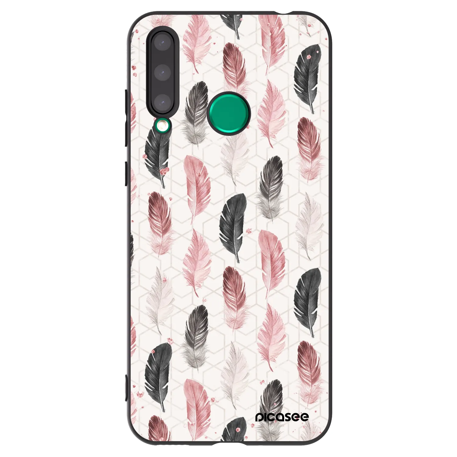 Picasee Honor 20 Lite Hülle - Schwarzes Silikon - Feder 2