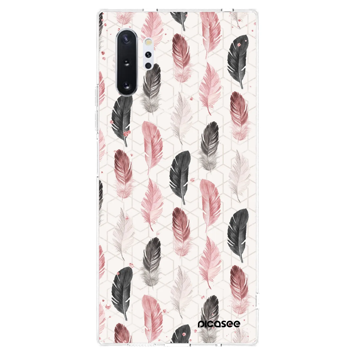 Picasee Samsung Galaxy Note 10+ N975F Hülle - Transparentes Silikon - Feder 2