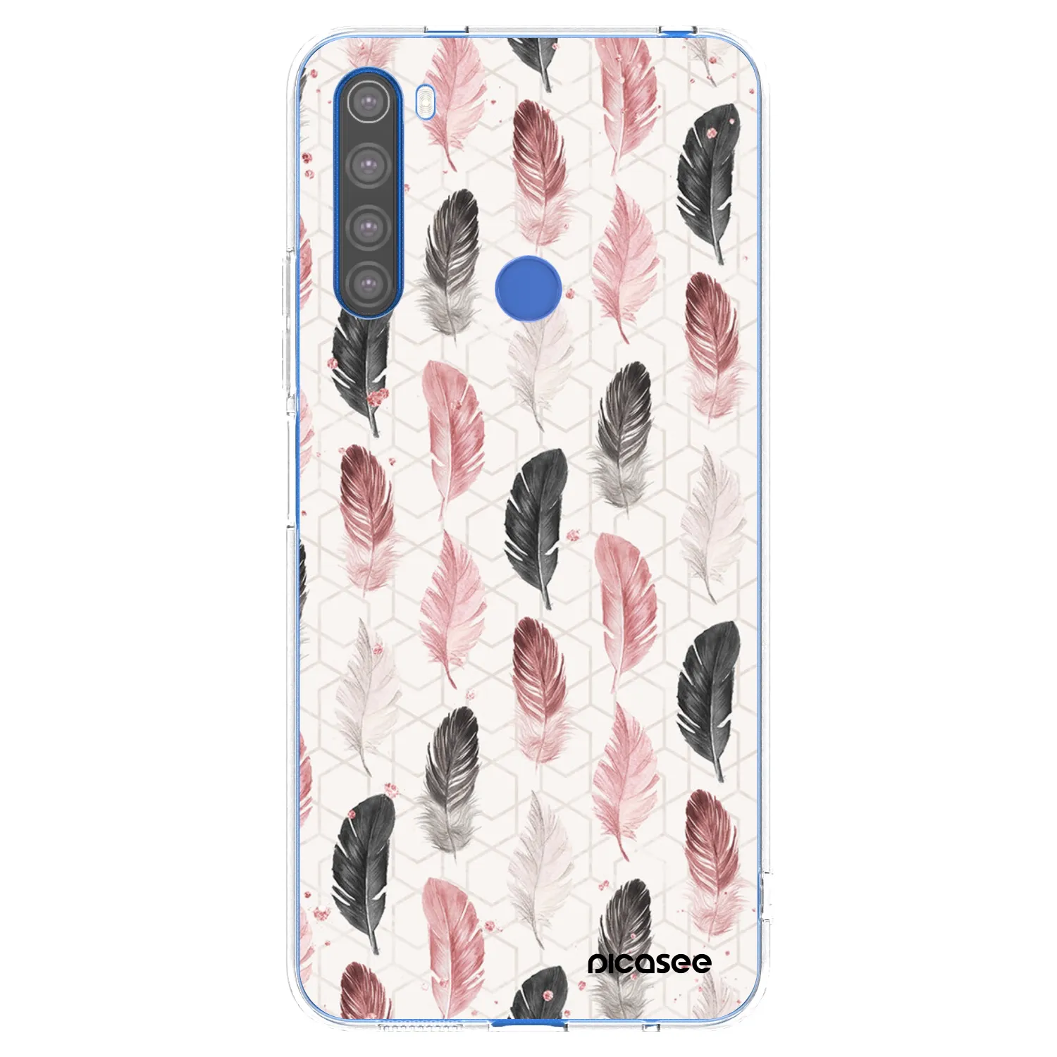 Picasee Xiaomi Redmi Note 8T Hülle - Transparentes Silikon - Feder 2