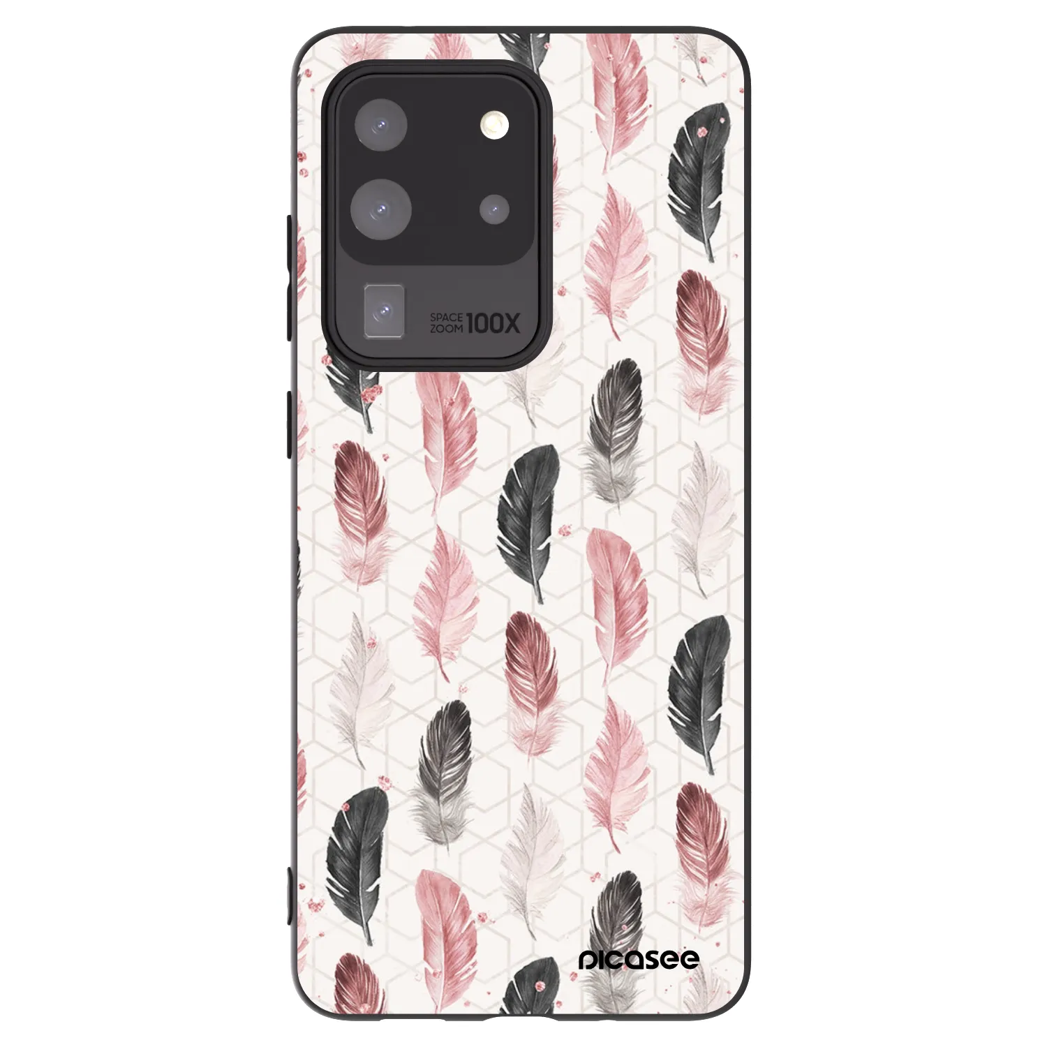 Picasee Samsung Galaxy S20 Ultra 5G G988F Hülle - Schwarzes Silikon - Feder 2