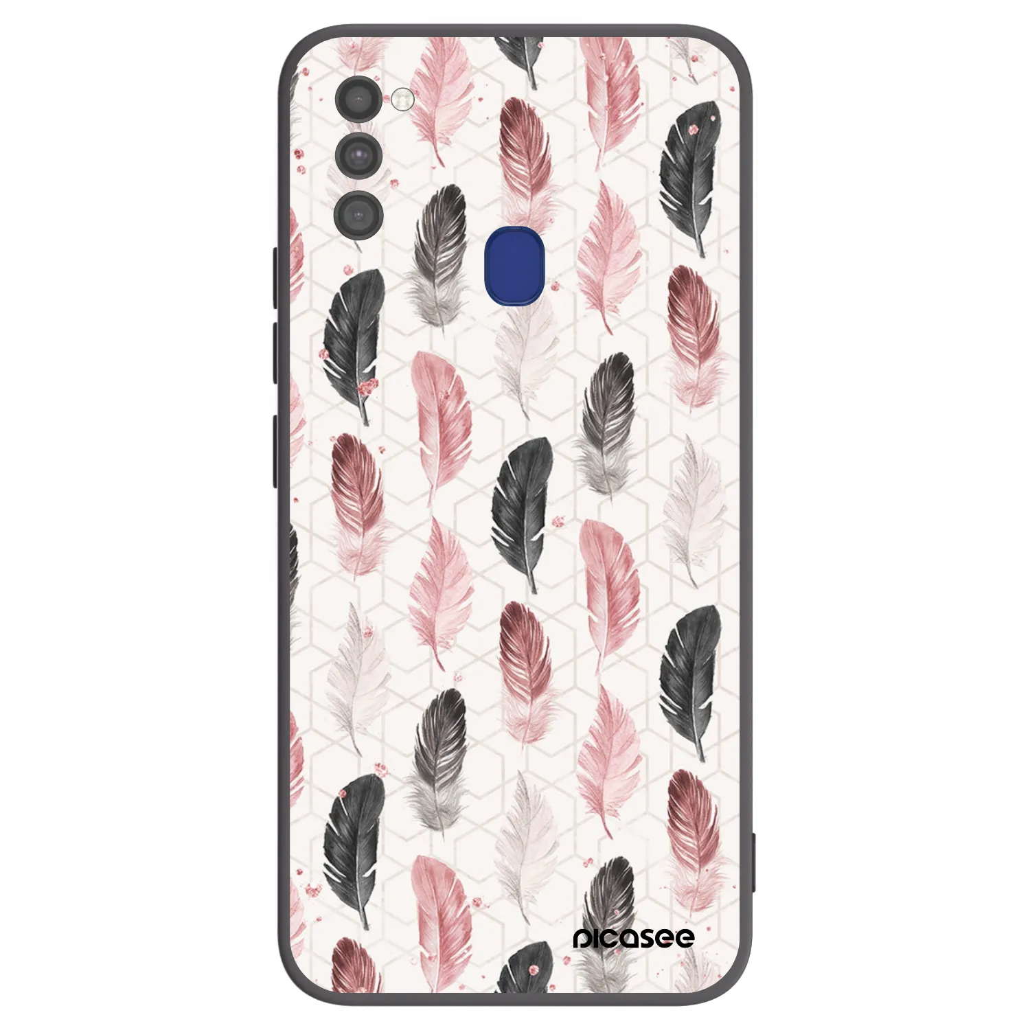 Picasee Samsung Galaxy M21 M215F Hülle - Schwarzes Silikon - Feder 2