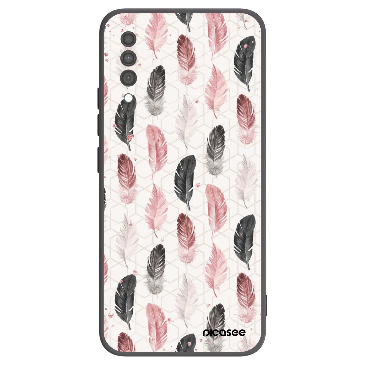 Picasee Samsung Galaxy A30s A307F Hülle - Schwarzes Silikon - Feder 2