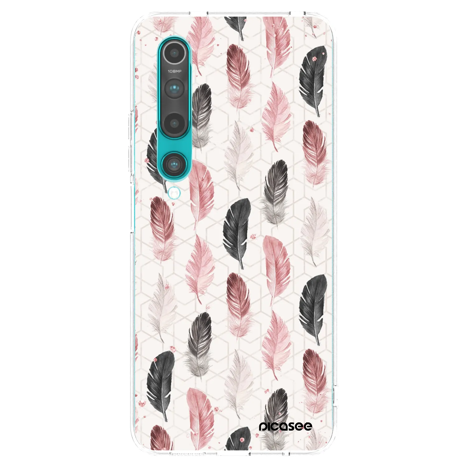 Picasee Xiaomi Mi 10 Hülle - Transparentes Silikon - Feder 2