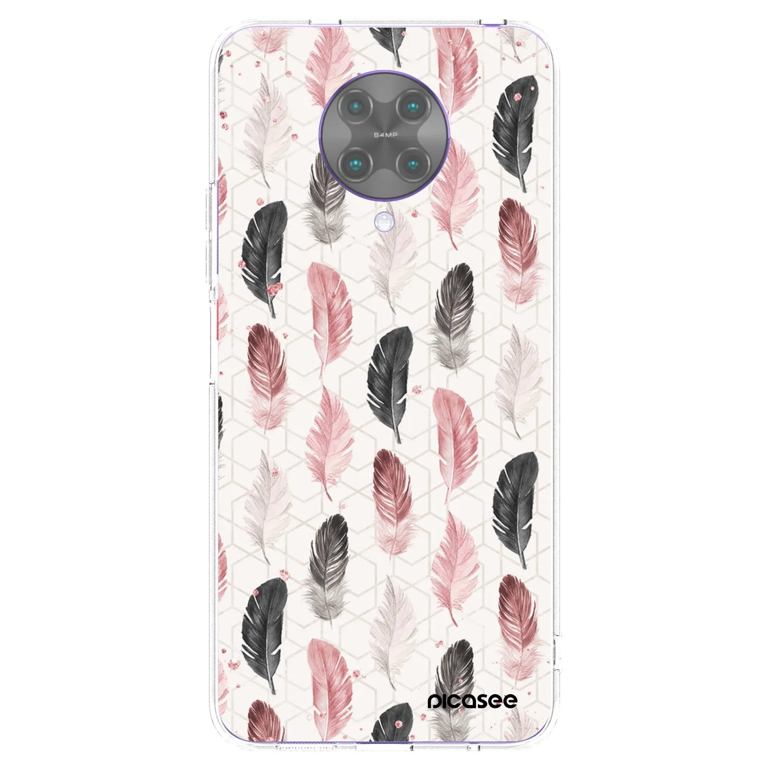 Picasee Xiaomi Poco F2 Pro Hülle - Transparentes Silikon - Feder 2