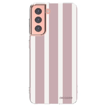 Picasee Samsung Galaxy S21 5G G991B Hülle - Transparentes Silikon - Velvet sun
