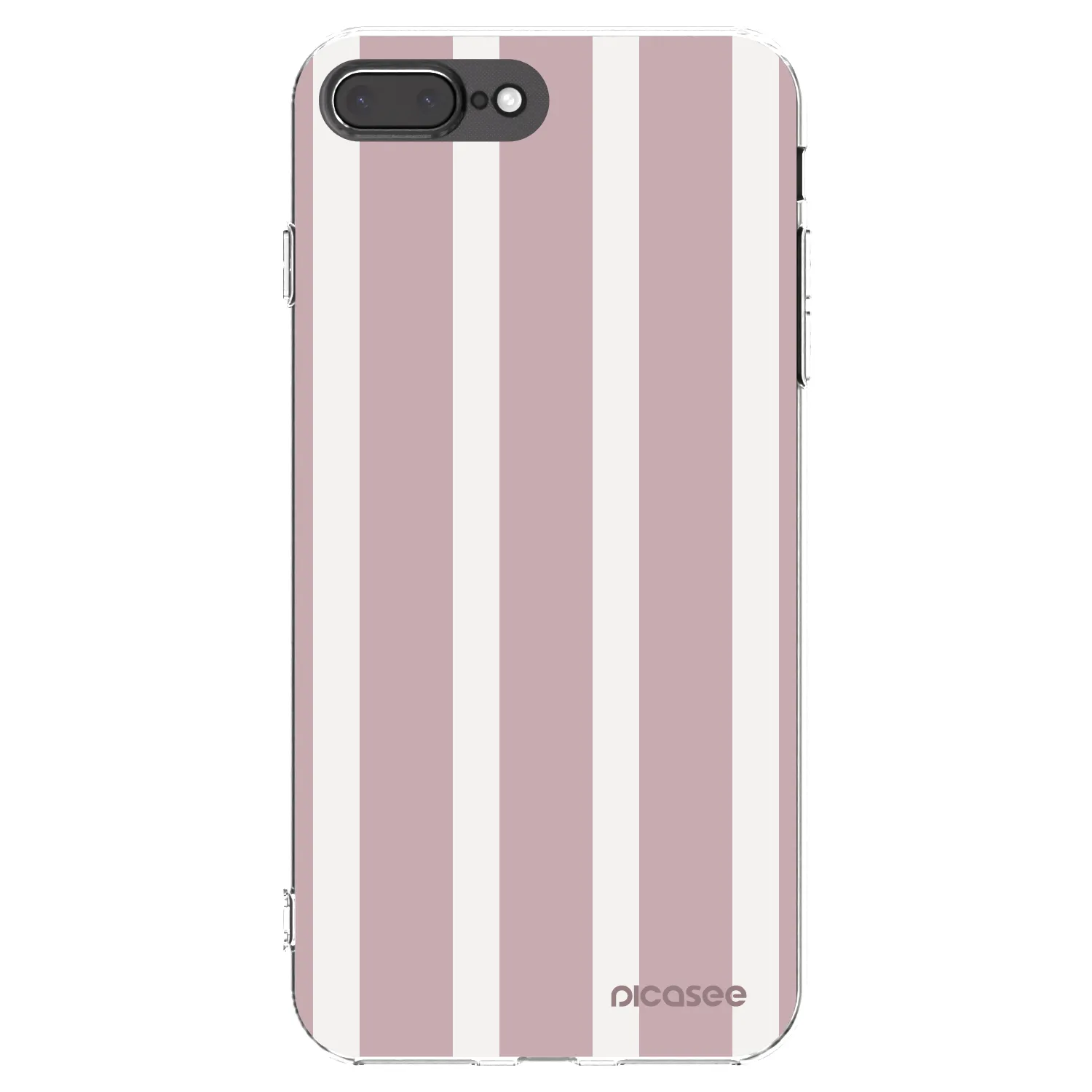 Picasee Apple iPhone 8 Plus Hülle - Transparentes Silikon - Velvet sun