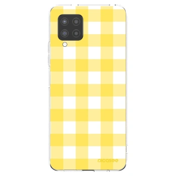 Picasee Samsung Galaxy A42 A426B Hülle - Transparentes Silikon - Gride lemon