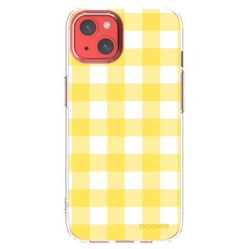 Picasee Apple iPhone 13 Hülle - Transparentes Silikon - Gride lemon