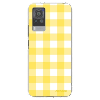 Picasee Vivo X60 Pro 5G Hülle - Transparentes Silikon - Gride lemon