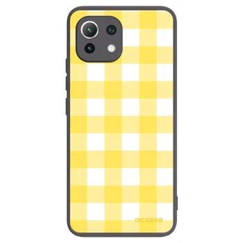 Picasee Xiaomi 11 Lite 5G NE Hülle - Schwarzes Silikon - Gride lemon