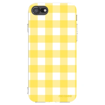 Picasee Apple iPhone SE 2022 Hülle - Transparentes Silikon - Gride lemon
