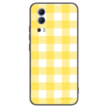 Picasee Vivo Y52 5G Hülle - Schwarzes Silikon - Gride lemon