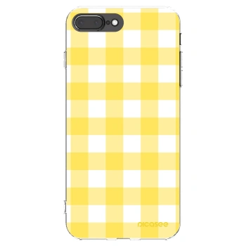 Picasee Apple iPhone 8 Plus Hülle - Transparentes Silikon - Gride lemon